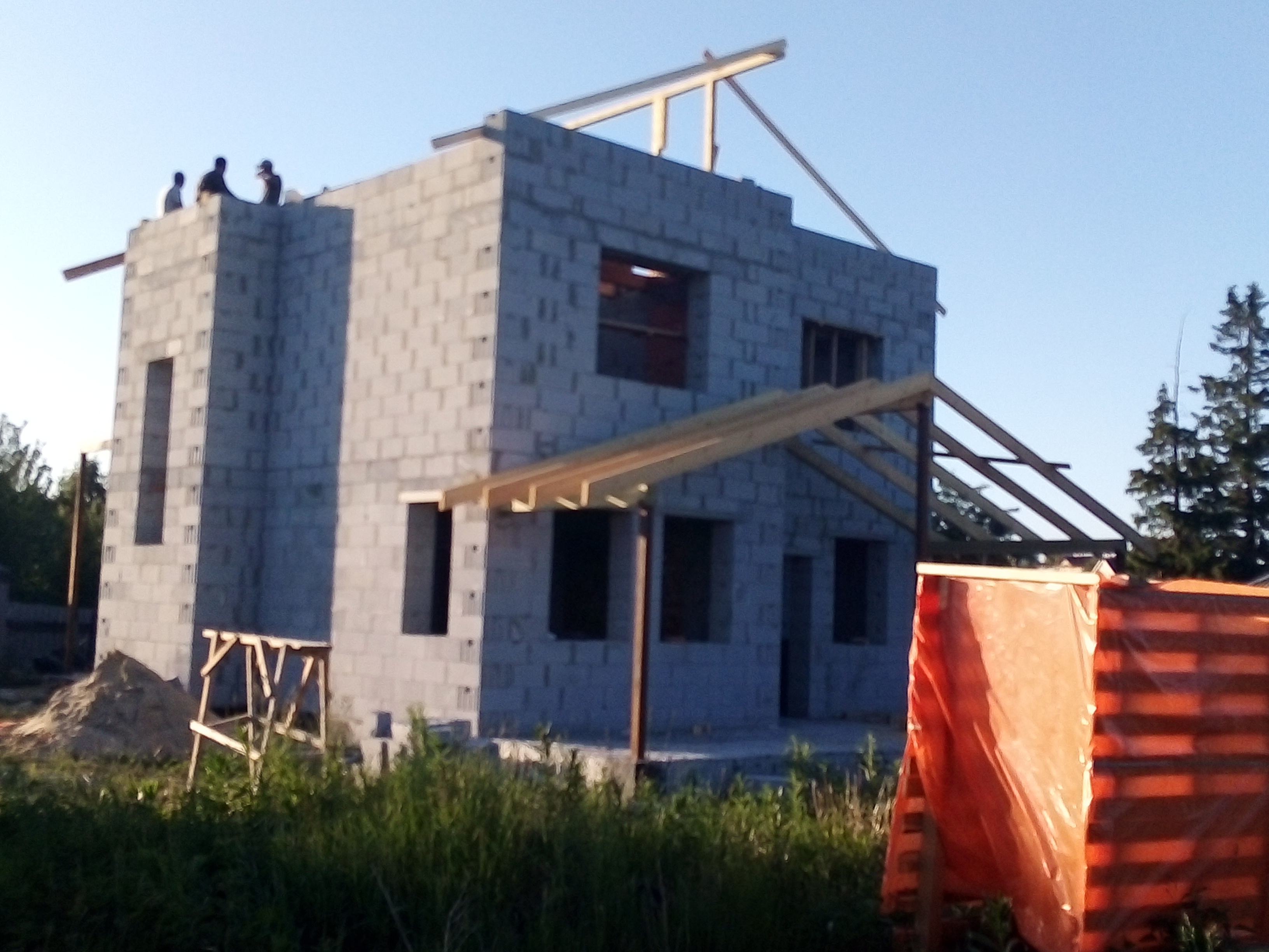 Строительство дома из газобетона в д. Боярка, Заречный район